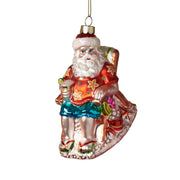 Beach Bum Santa Ornament