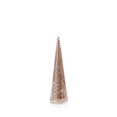 Champagne Decorative Tree Encased In Clear Glass - Large