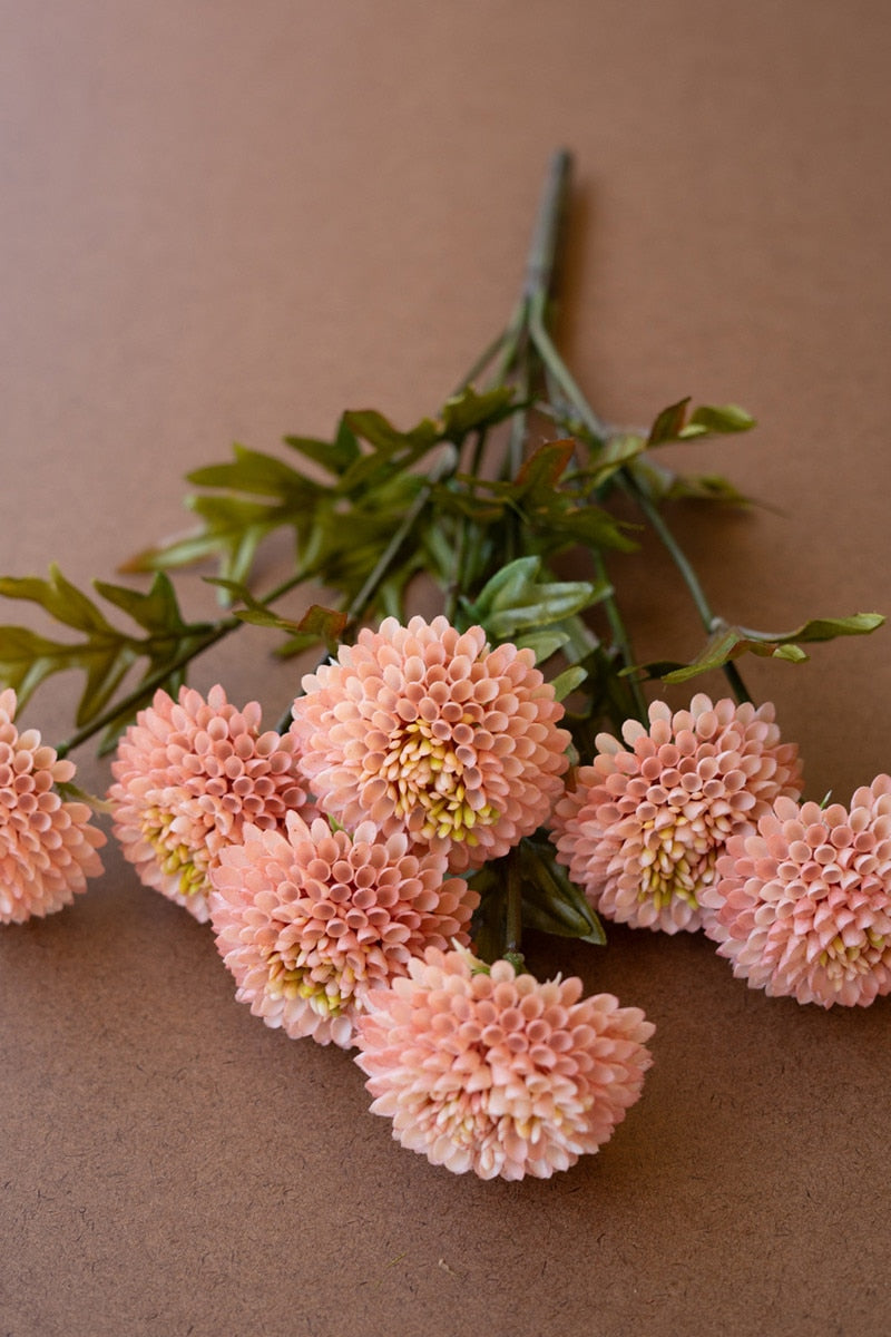 Bundle Of Artificial Light Pink Dahlias
