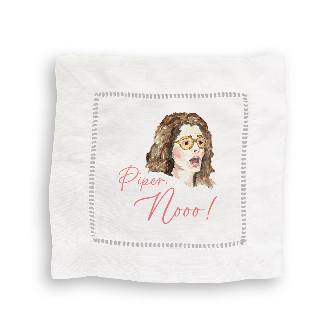 White Lotus Cocktail Napkin Set - Just Fabulous Palm Springs