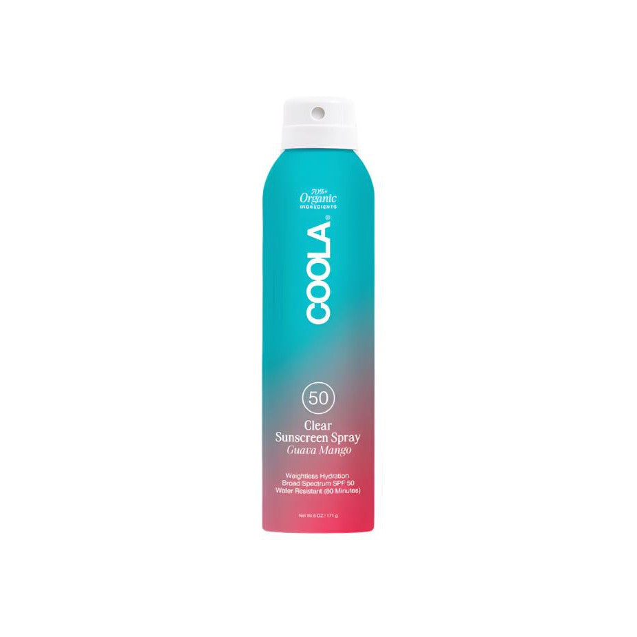 SPF 50 Coola Clear Sunscreen Spray - Guava Mango - 6oz