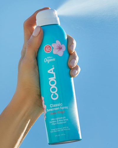 SPF 50 Coola Clear Sunscreen Spray - Guava Mango - 6oz