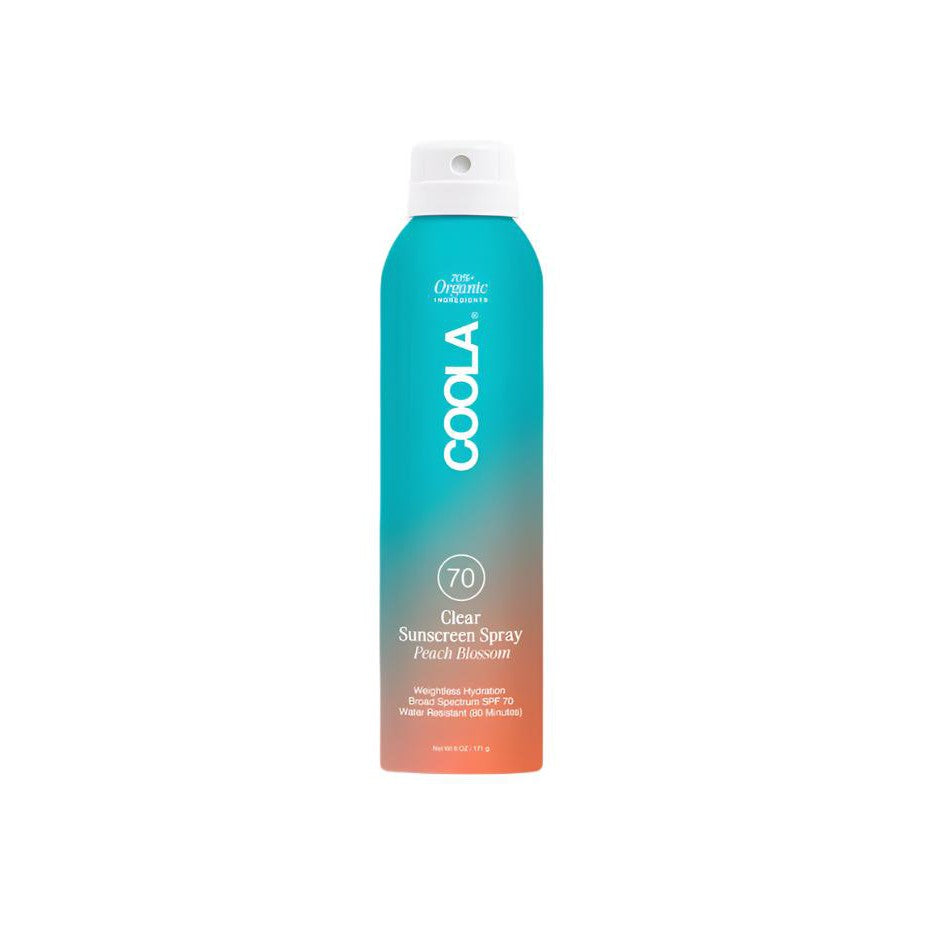 SPF 70 Coola Clear Sunscreen Spray - Peach Blossom - 6oz