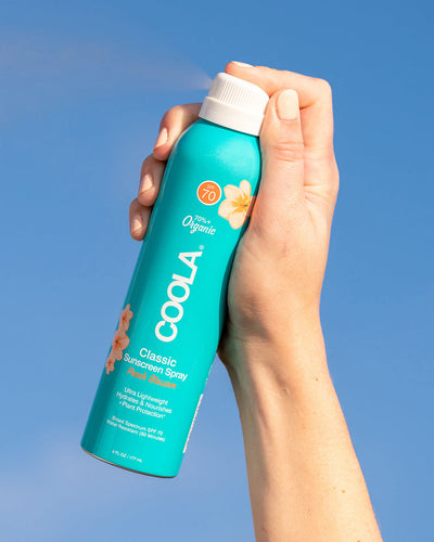 SPF 70 Coola Clear Sunscreen Spray - Peach Blossom - 6oz