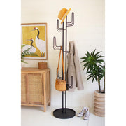 Black Iron Cactus Coat Tower