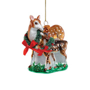 Baby Deer With Mom Ornament