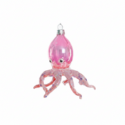 Iridescent Octopus Ornament - Pink