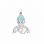 Iridescent Octopus Ornament - White