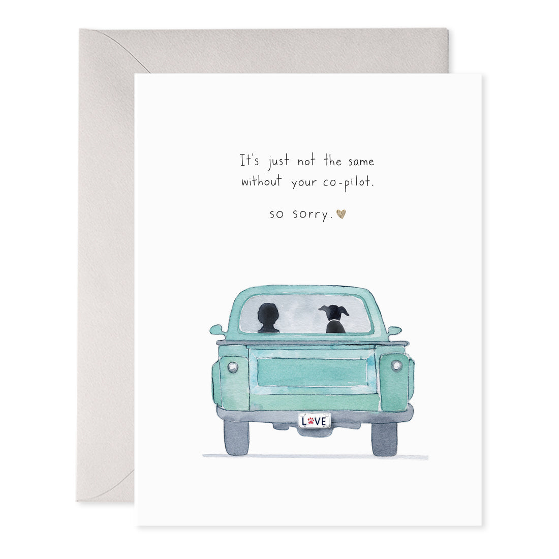 Co-Pilot Dog Greeting Card