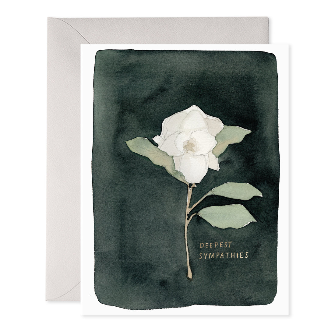 White Flower Greeting Card