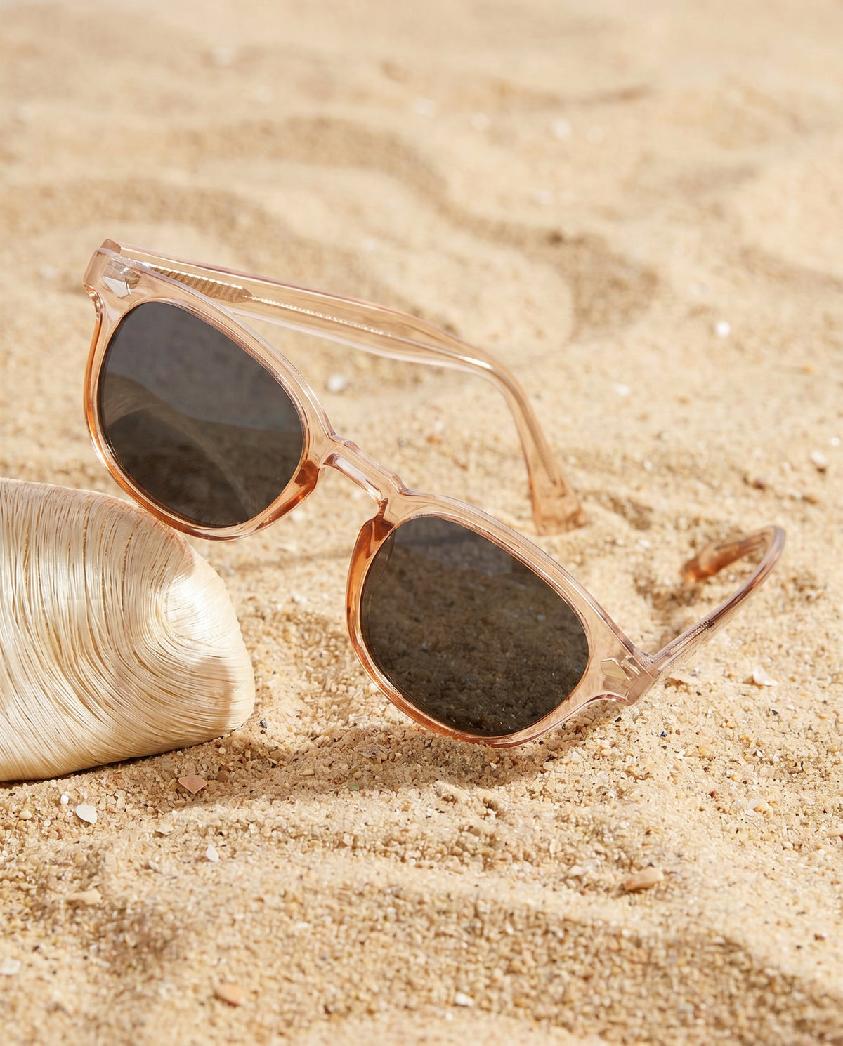 Cole Polarized Sunglasses - Crystal Light Brown