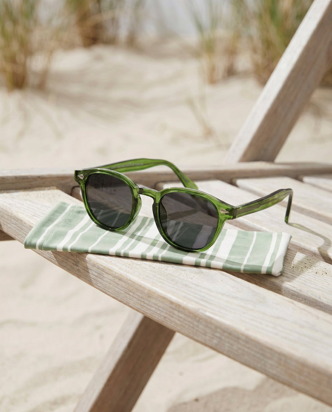 Cole Polarized Sunglasses - Crystal Green