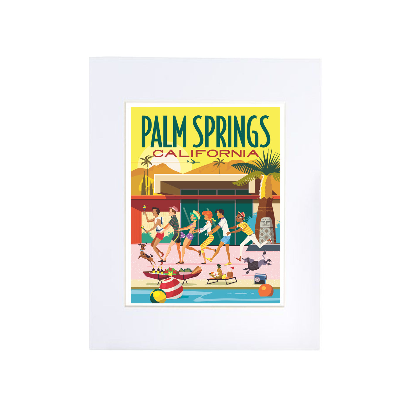 Palm Springs Conga Time Print 13" x 19" (Unframed)