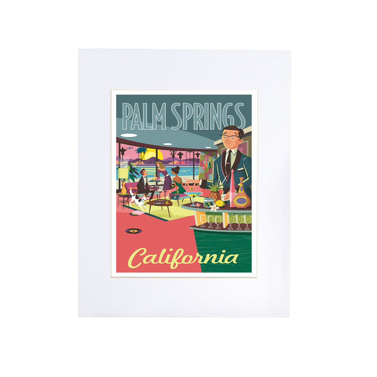 Print: Cocktail Party 8" x 10" (Unframed) - Just Fabulous Palm Springs