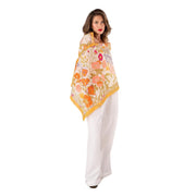 Birds In Bloom Cotton Scarf