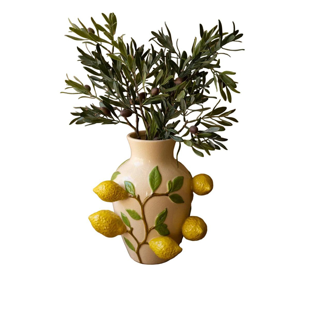 Lemon Ceramic Vase