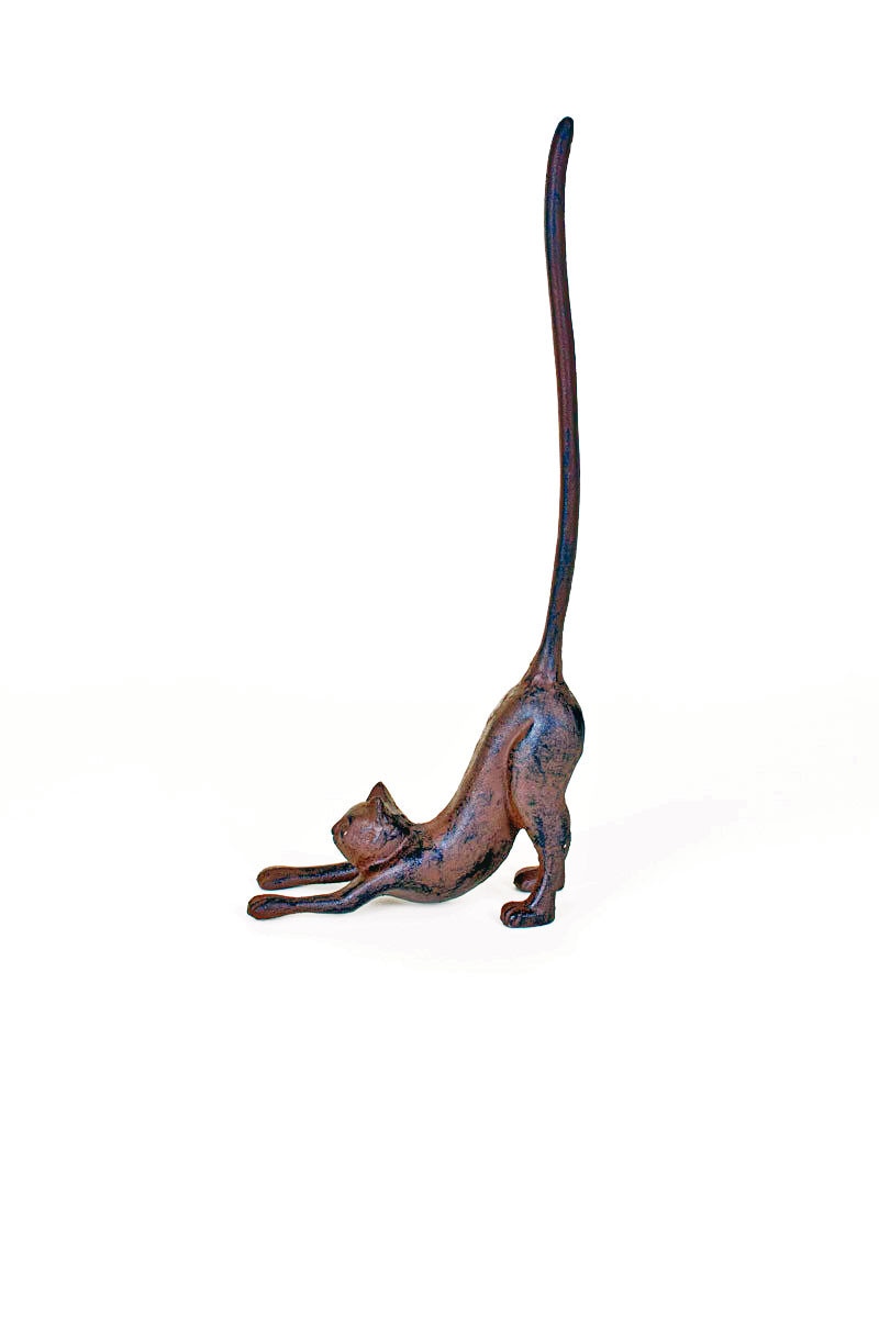 Cat Cast Iron Paper Towel Holder