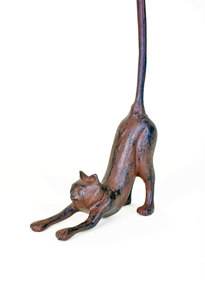 Cat Cast Iron Paper Towel Holder