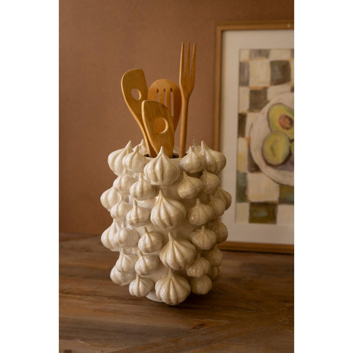 Garlic Ceramic Vase