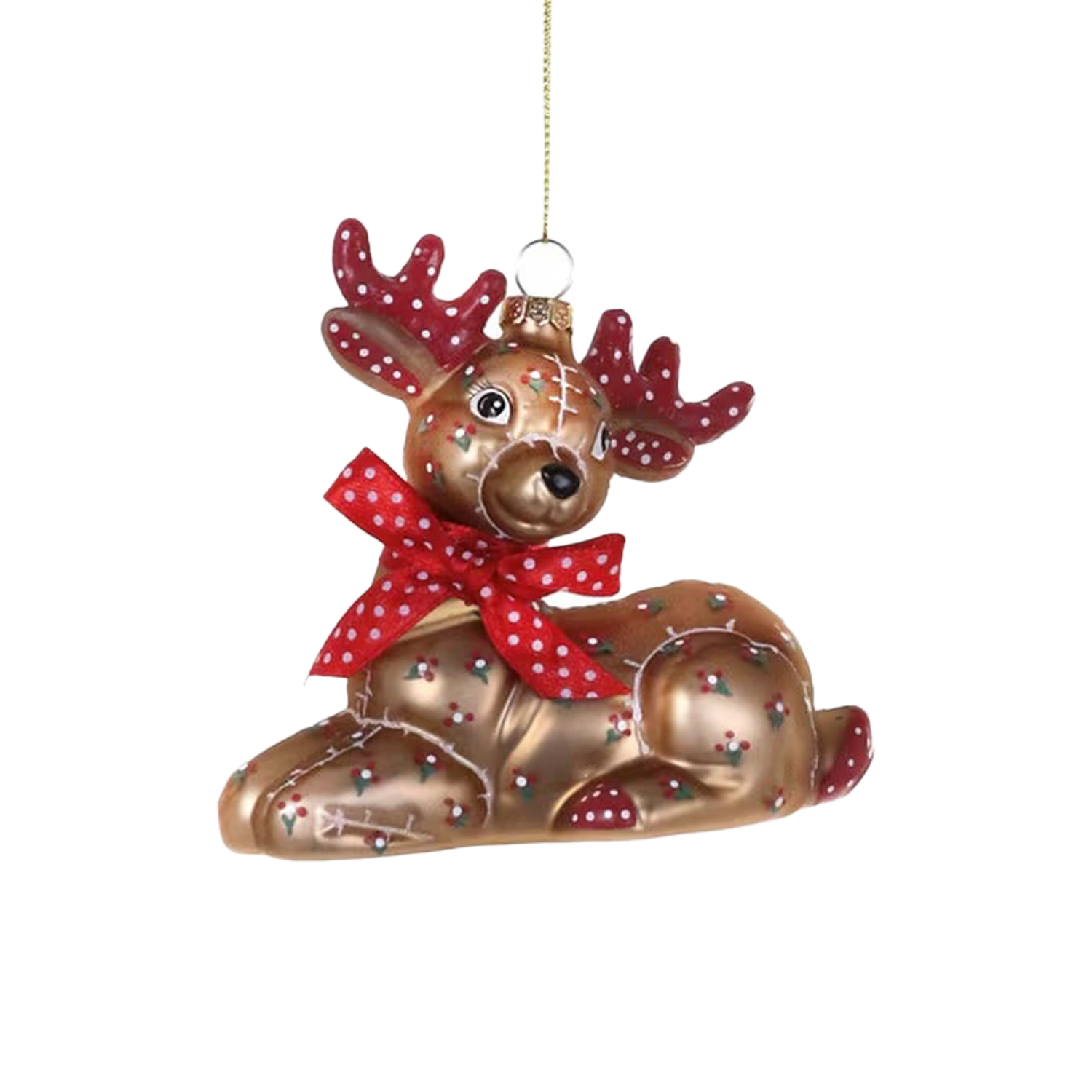 Calico Country Vintage Deer Ornament - Sitting - Just Fabulous Palm Springs