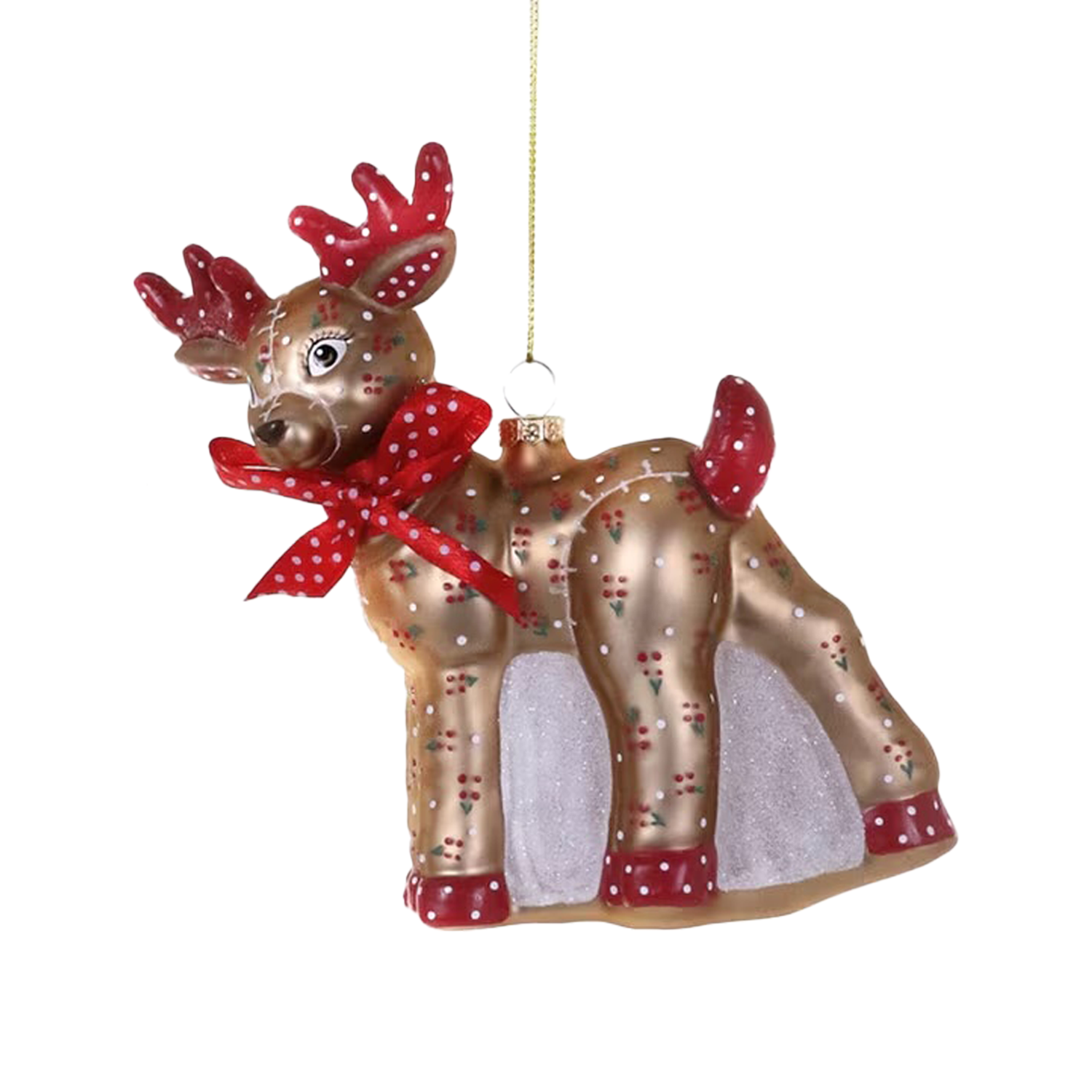 Calico Country Vintage Deer Ornament - Standing