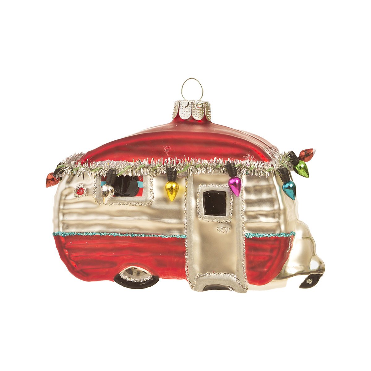 Festive Trailer Ornament - Red - Just Fabulous Palm Springs