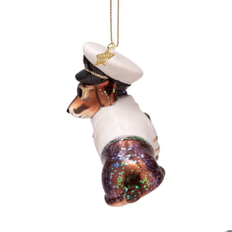 Captain Dachshund Ornament