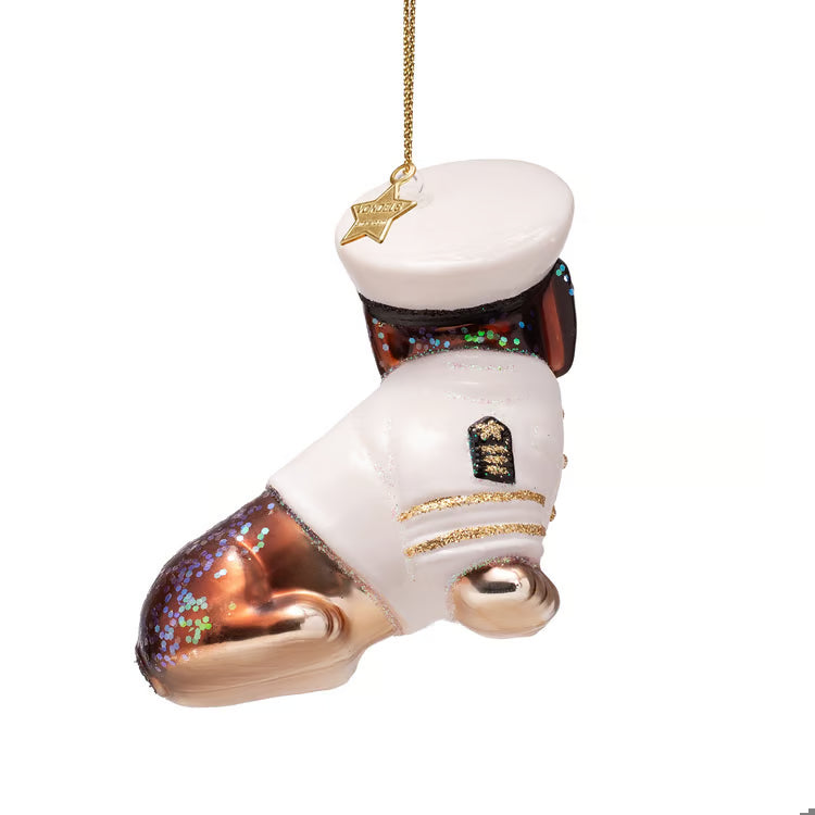 Captain Dachshund Ornament