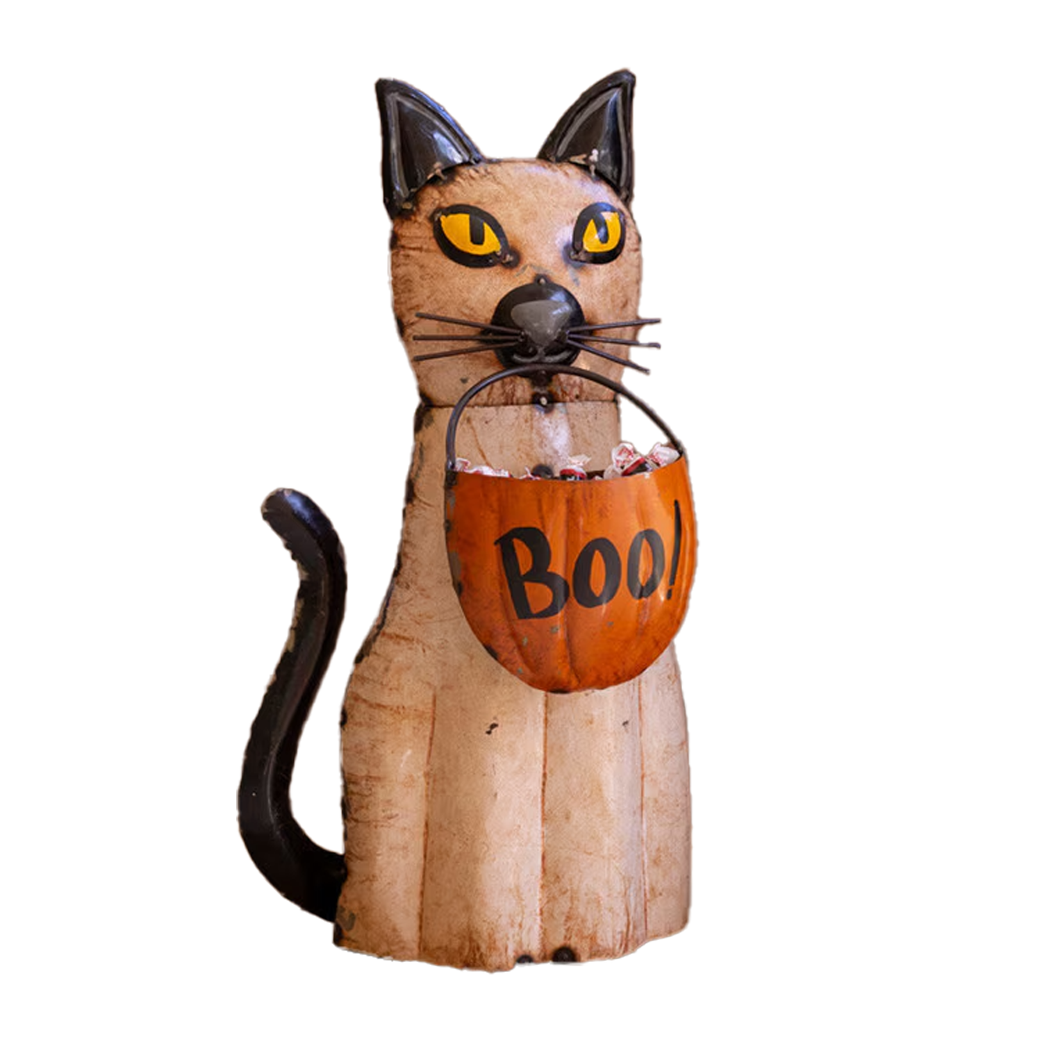 Metal Halloween Cat