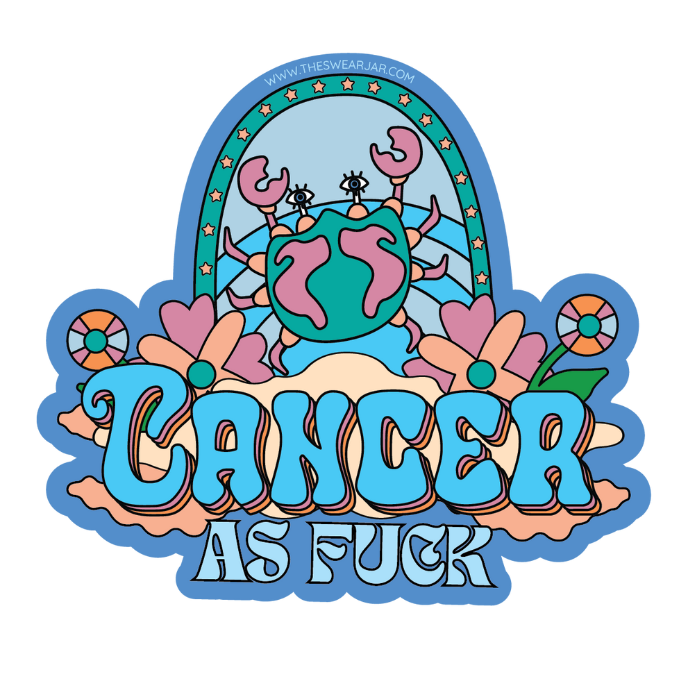 Cancer As Fuck Vinyl Sticker