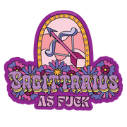 Sagittarius As Fuck Vinyl Sticker