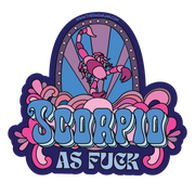 Scorpio As Fuck Vinyl Sticker