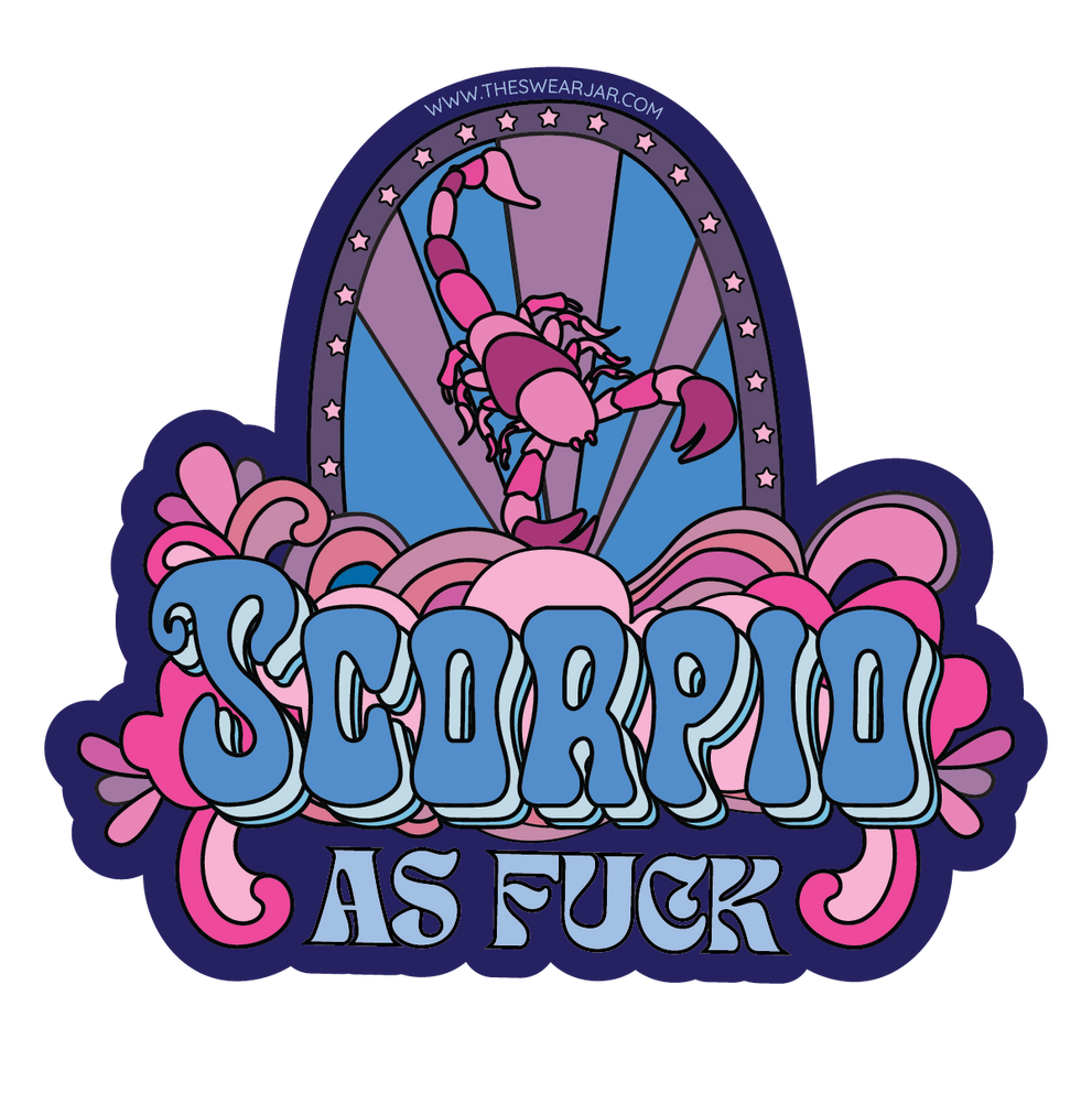 Scorpio As Fuck Vinyl Sticker