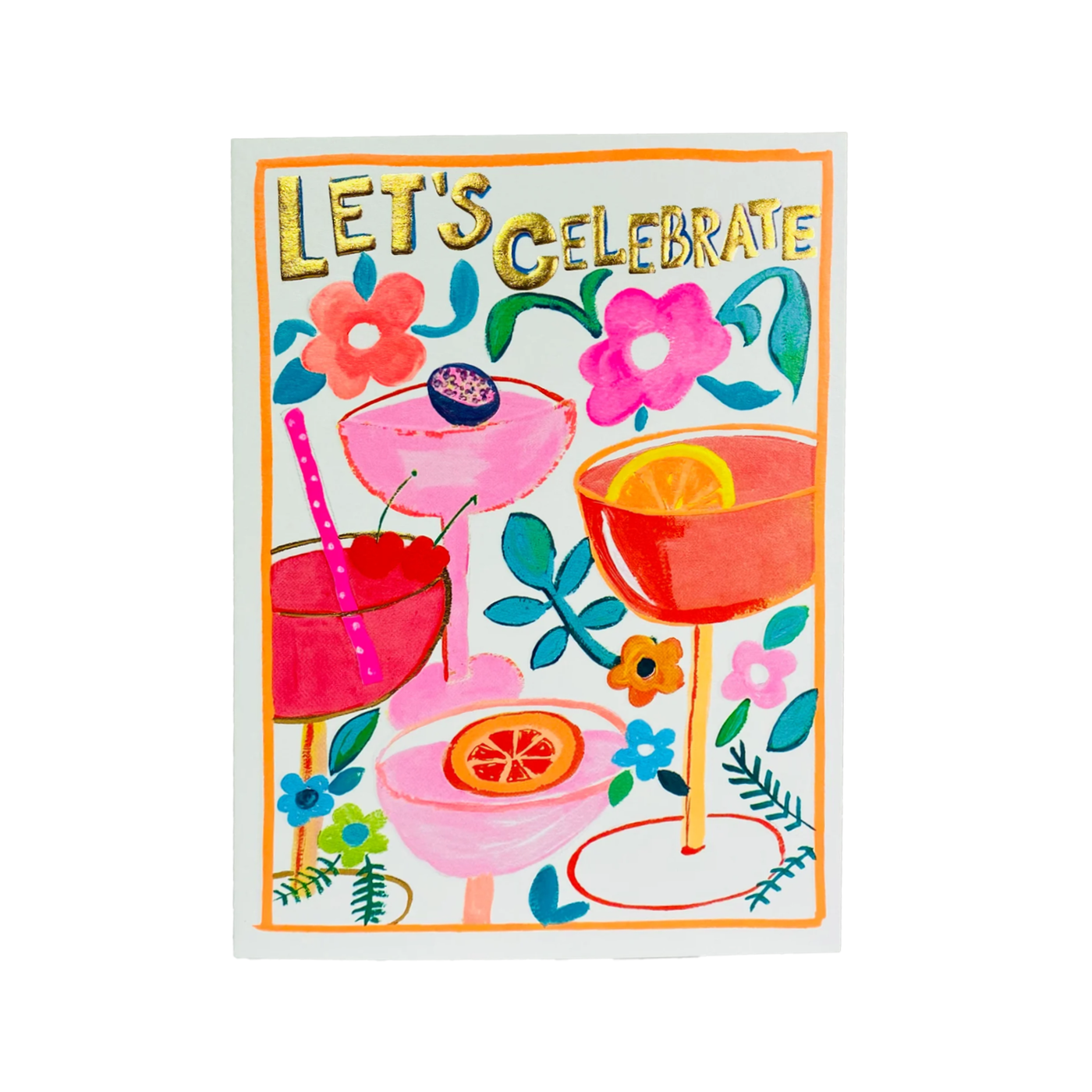 Celebrate Drinks Congratulations Greeting Card
