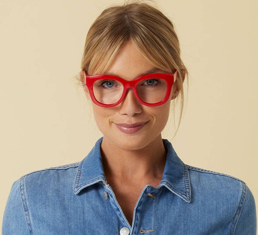 Center Stage Focus Reading Glasses - Red
