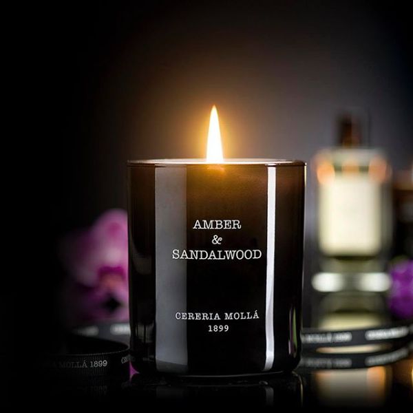 Amber & Sandalwood 8 Oz. Candle - Just Fabulous Palm Springs