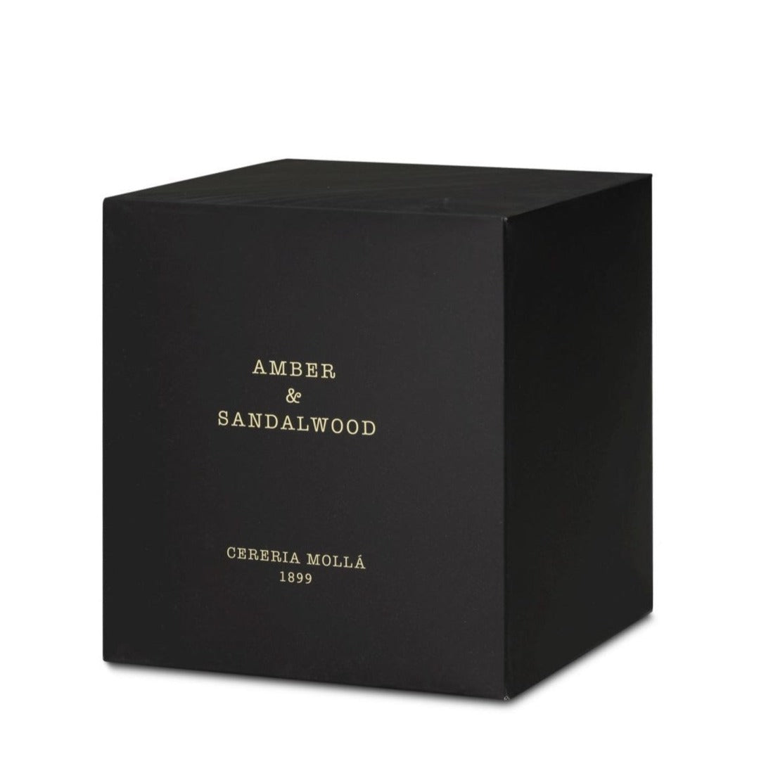 TESTER- Amber & Sandalwood 21 Oz. 3-Wick XL Candle - Just Fabulous Palm Springs