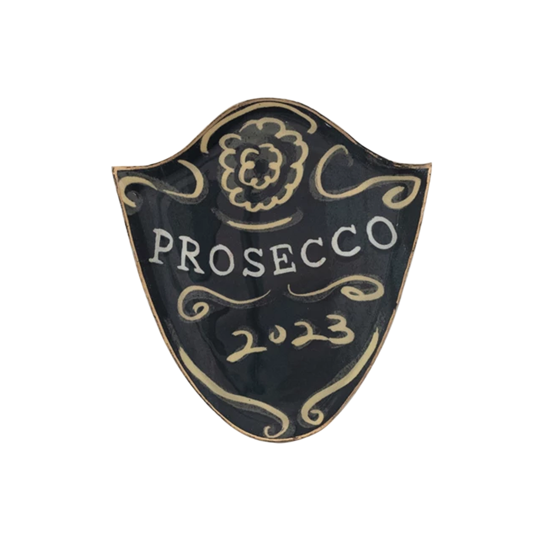 Prosecco Enameled Metal Tray