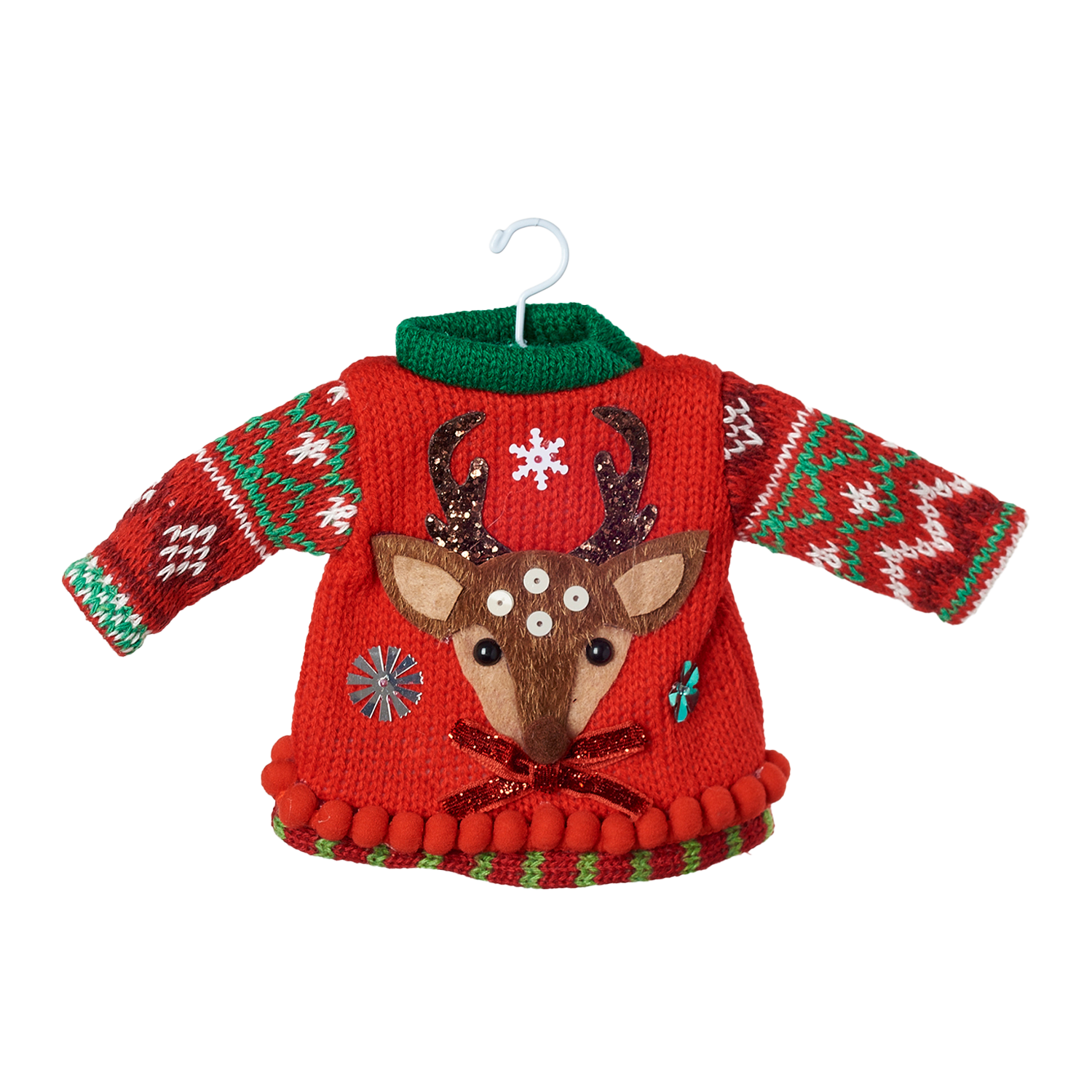 Christmas Sweater Ornament - Reindeer