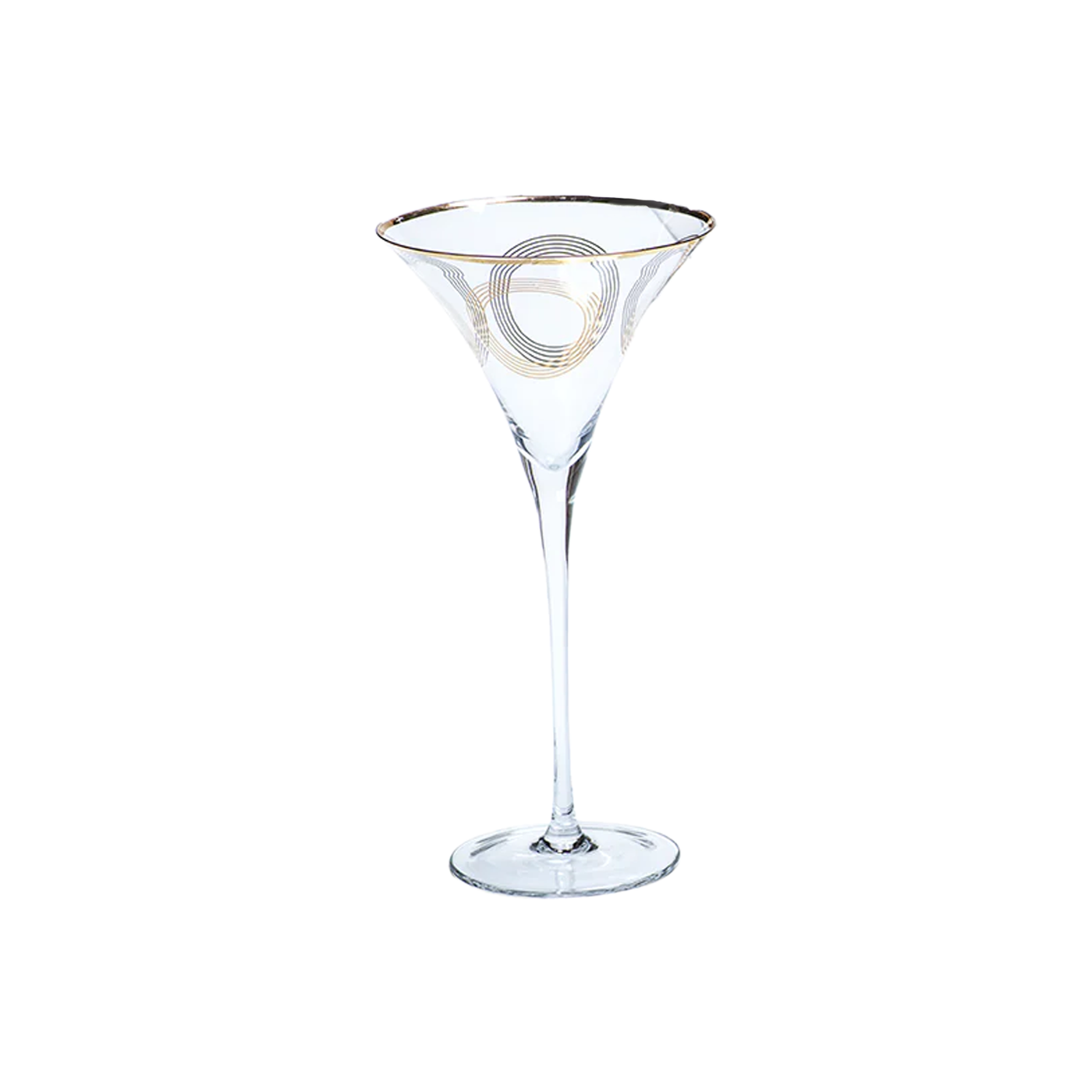 Celebration Martini Glass - Circles