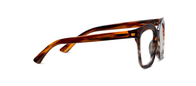 Cleo Reading Glasses - Brown Ombre Horn