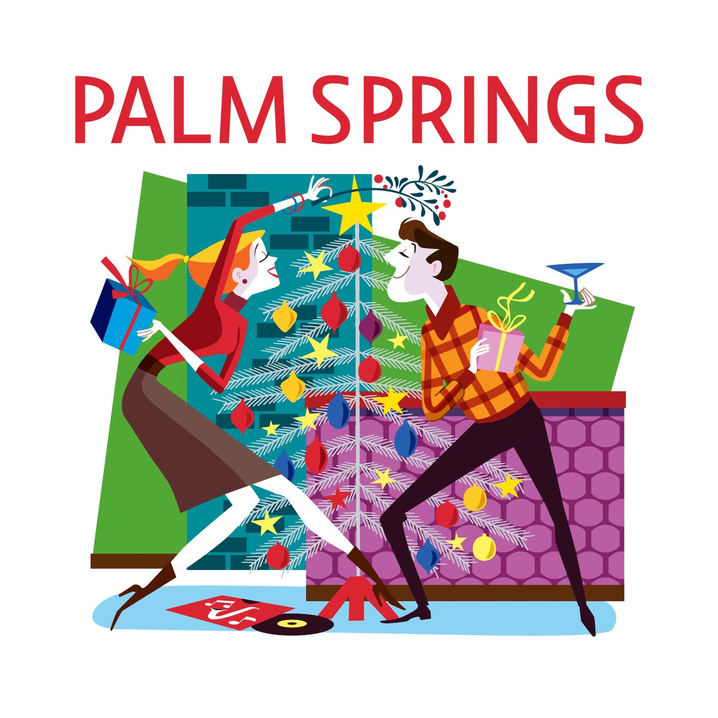 Palm Springs Holiday Dance Coaster