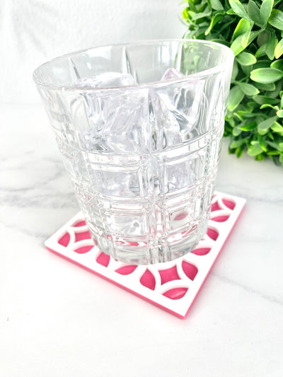 Palm Springs Breeze Block Coaster - Hot Pink