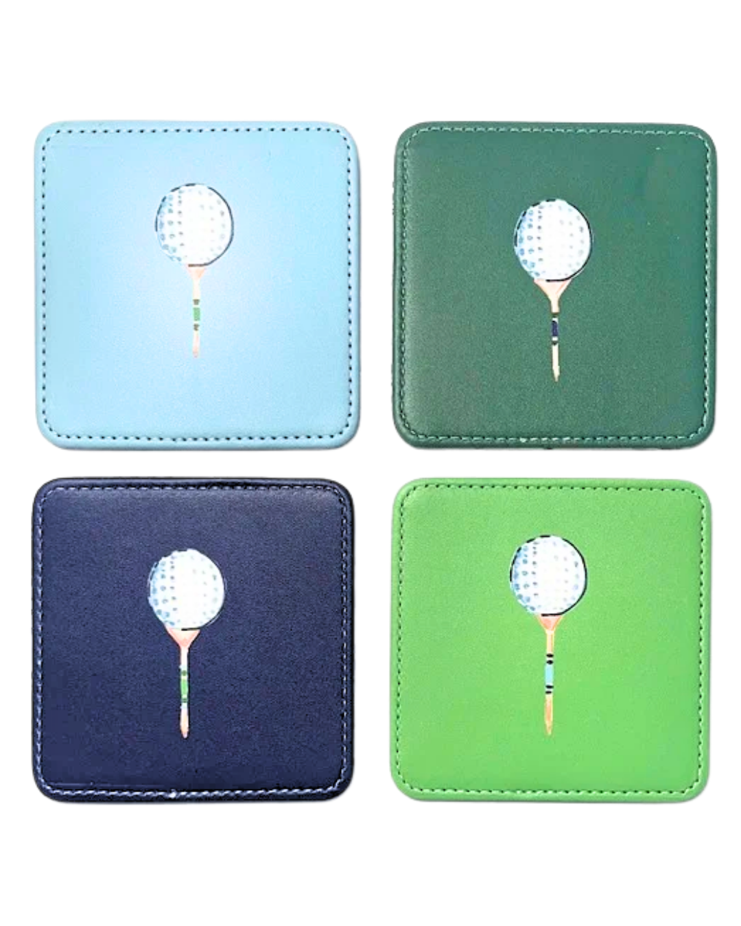 Tee Time Coasters (Set Of 4)
