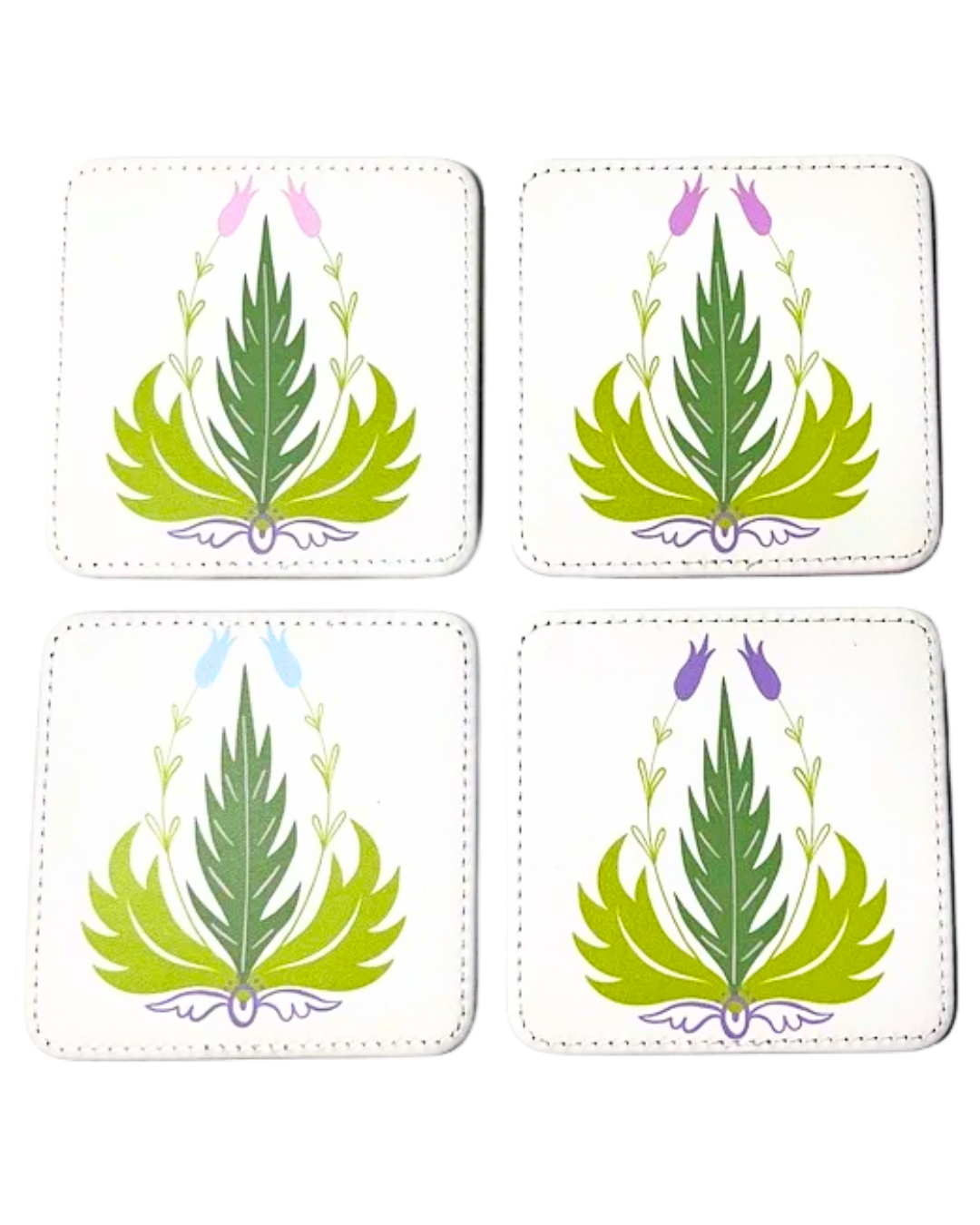 Moon Tiger Coasters (Set Of 4)
