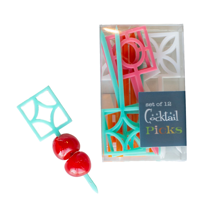 Breeze Block Cocktail Pick Set