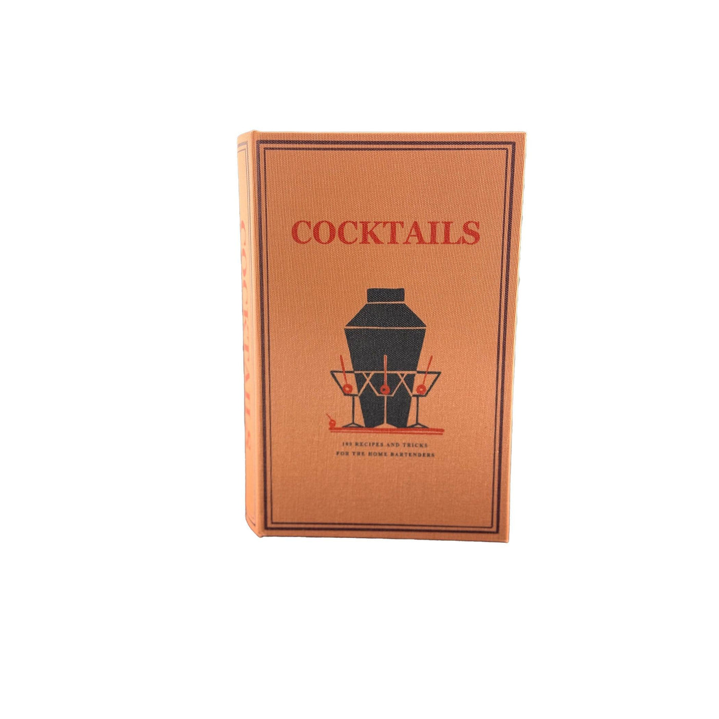 Decorative Book Shaped Storage Box - Cocktails