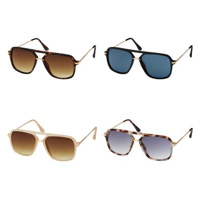 Jade Collection - Modern Square Aviator Sunglasses