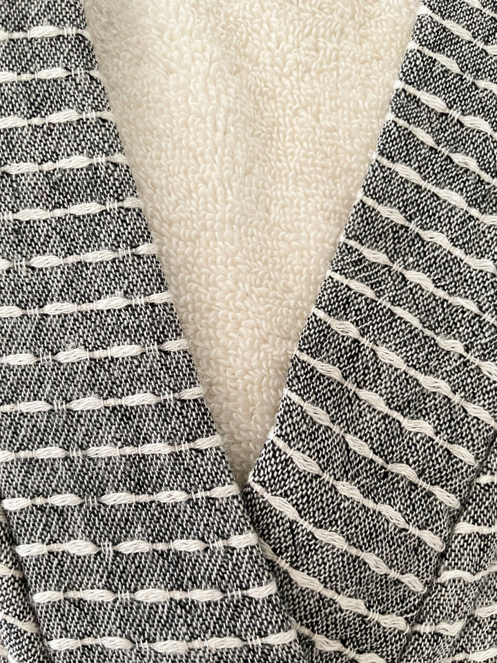 Cozy Turkish Cotton Grey Robe