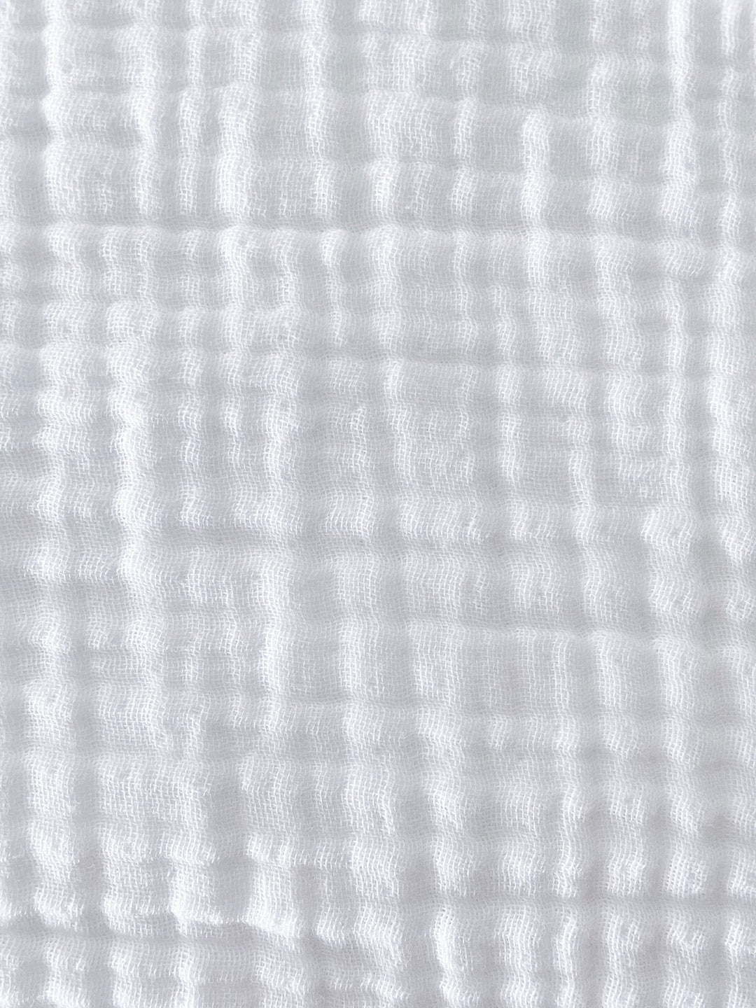 Crinkled Turkish Cotton Cuddle Robe - White